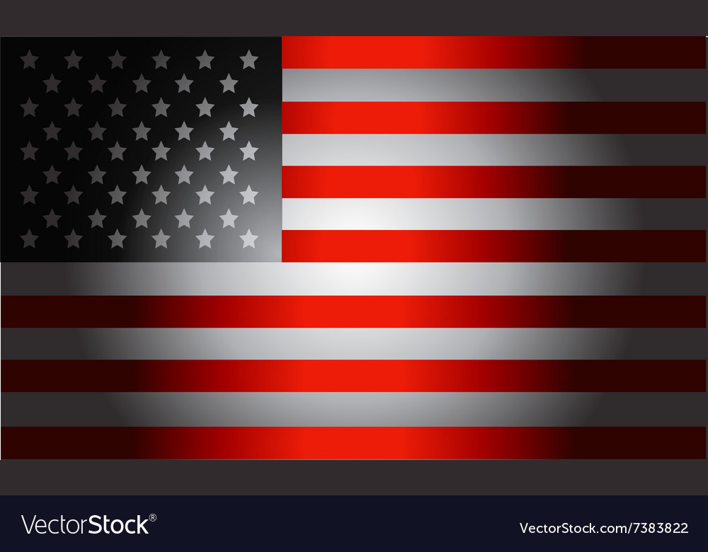 Black flag american Royalty Free Vector Image - VectorStock