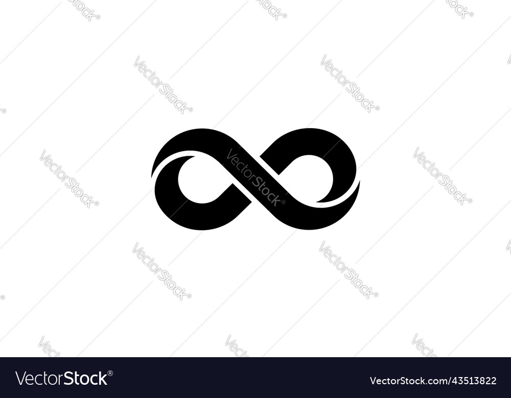 Infinity symbol or sign icon illu Royalty Free Vector Image