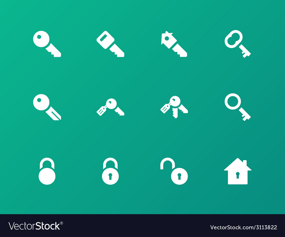 Key icons on green background