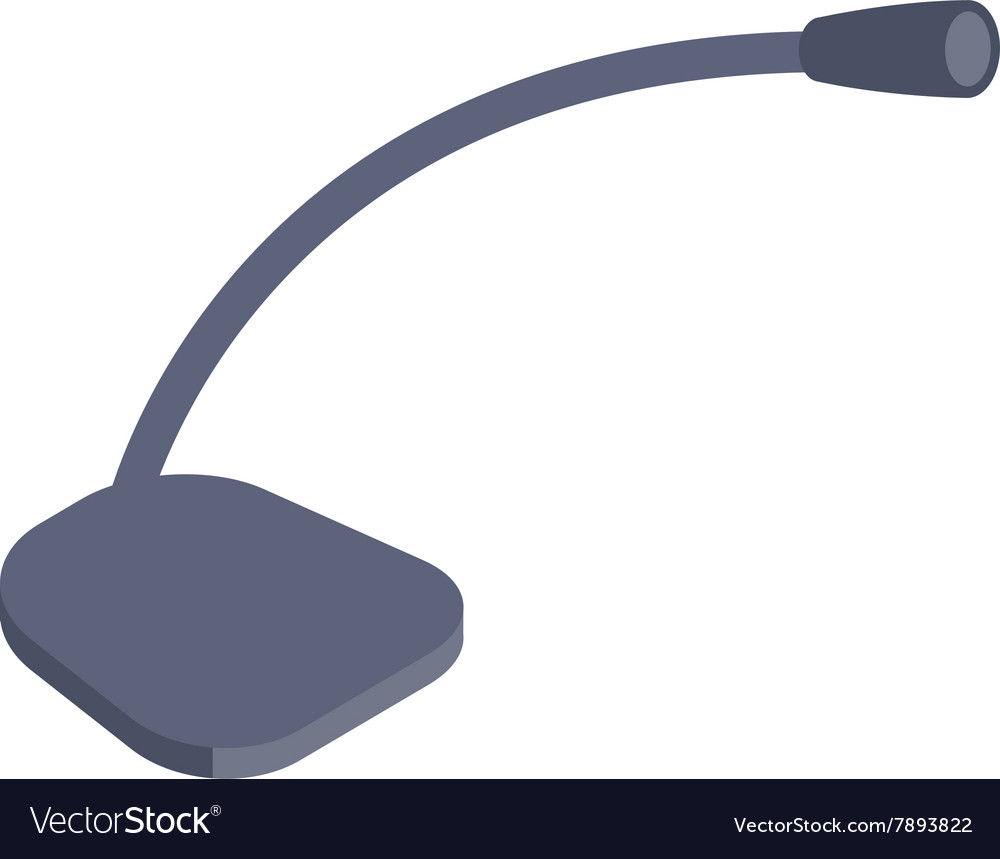 Table Microphone Icon Conference Symbol Royalty Free Vector