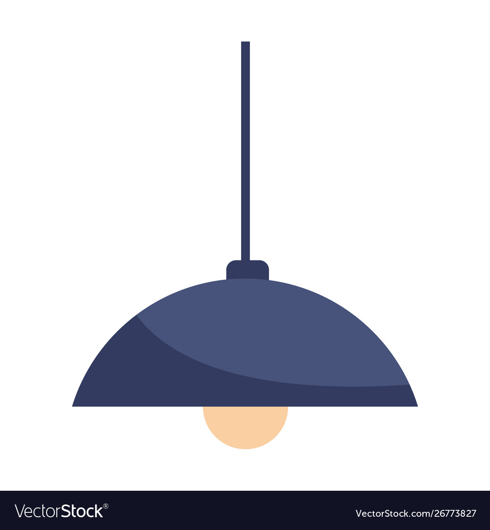 Roof hanging light lamp cartoon Royalty Free Vector Image