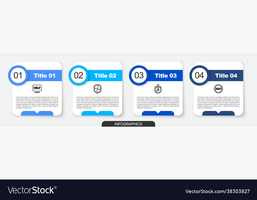 Set line speech bubble with text help shield