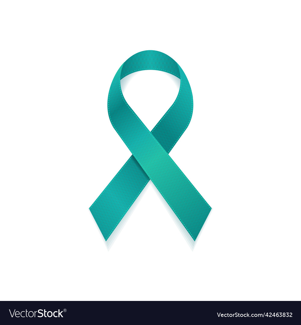 Realistic detailed 3d ptsd ribbon Royalty Free Vector Image