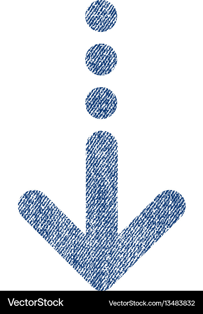 Send down fabric textured icon Royalty Free Vector Image