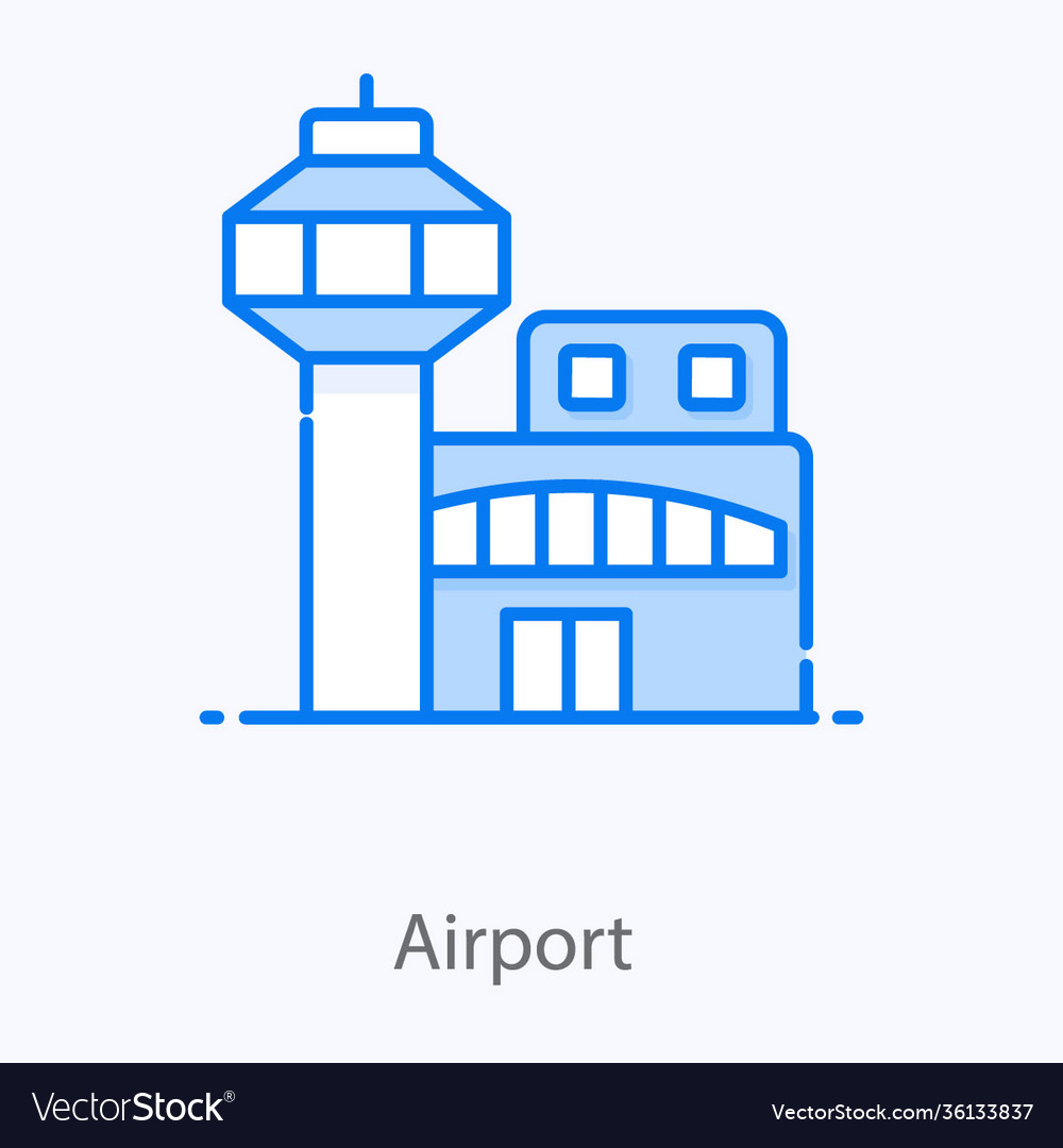 Airport Royalty Free Vector Image Vectorstock