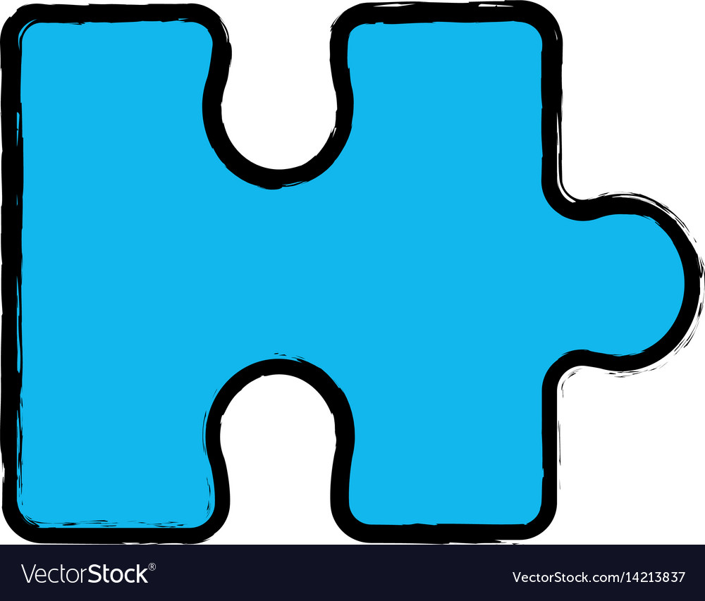 Blue piece puzzle mental game