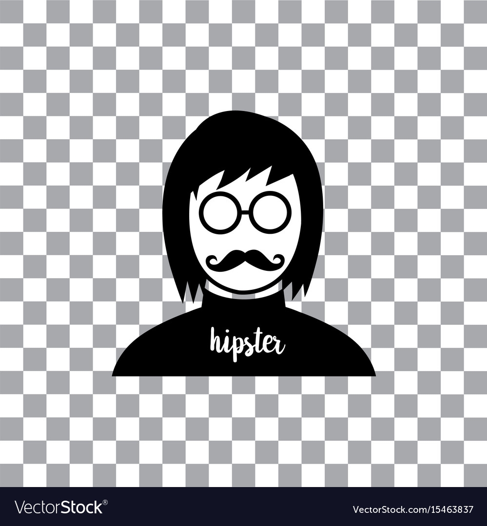 Character cartoon hipster style