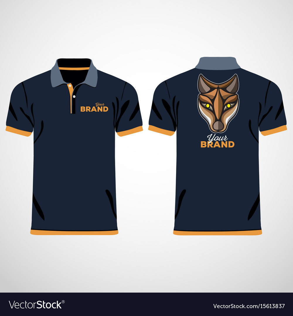 Color men polo shirts design template