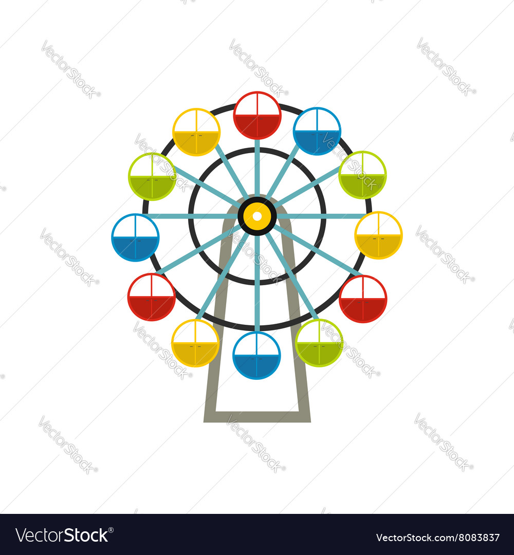 Ferris wheel icon Royalty Free Vector Image - VectorStock