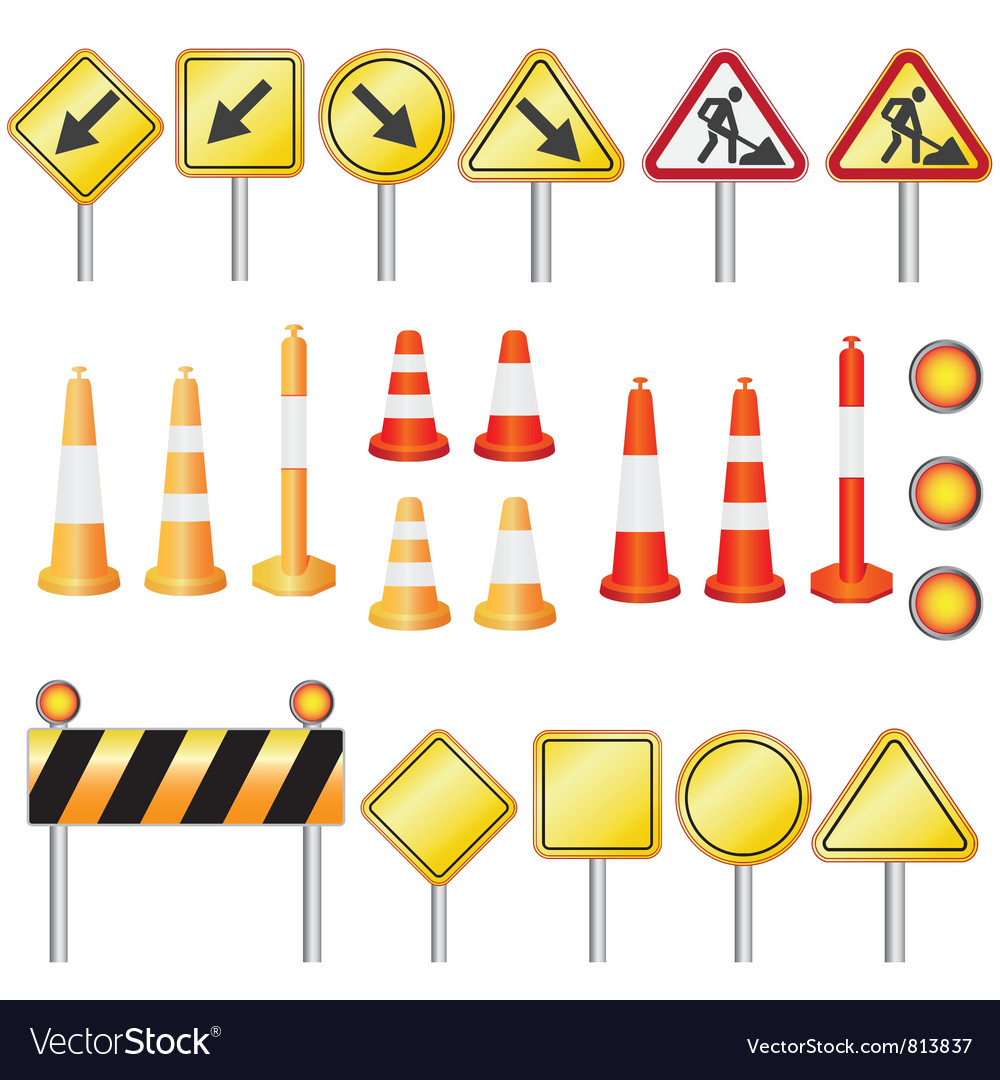 Road set Royalty Free Vector Image - VectorStock