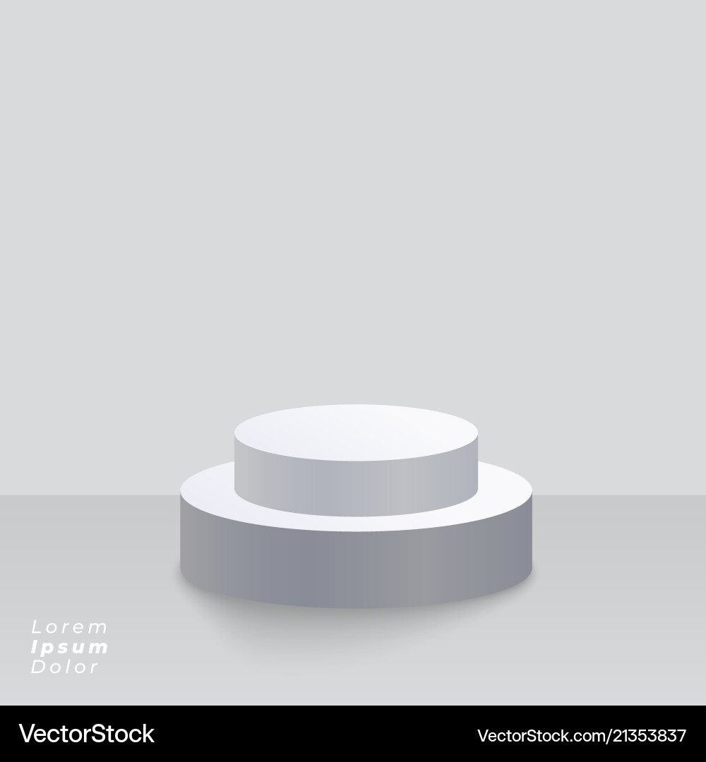 Studio background with podium platform Royalty Free Vector