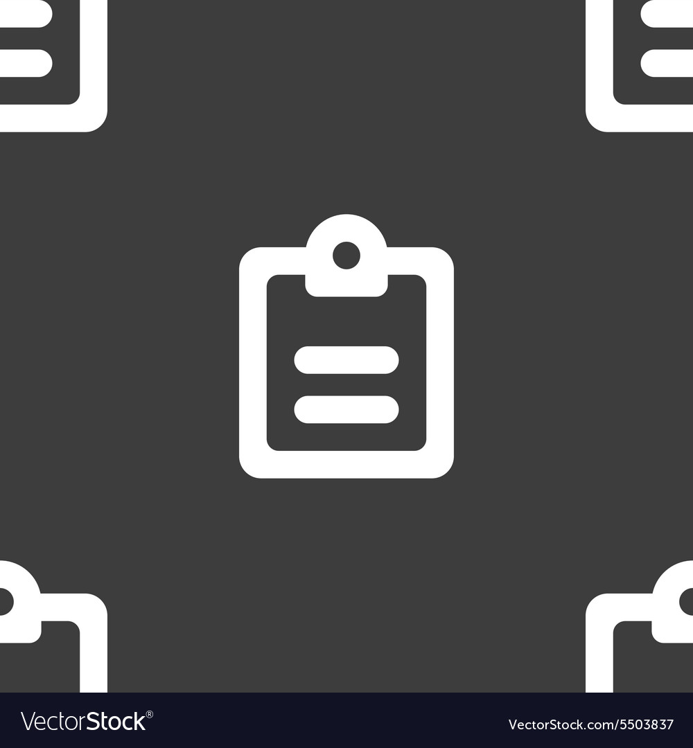 Textdatei-Symbol Zeichen nahtlose Muster auf einer grauen