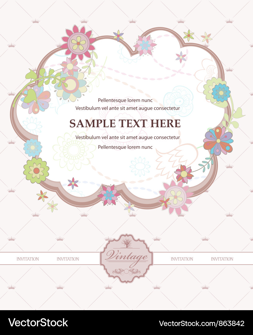 Abstract frame Royalty Free Vector Image - VectorStock