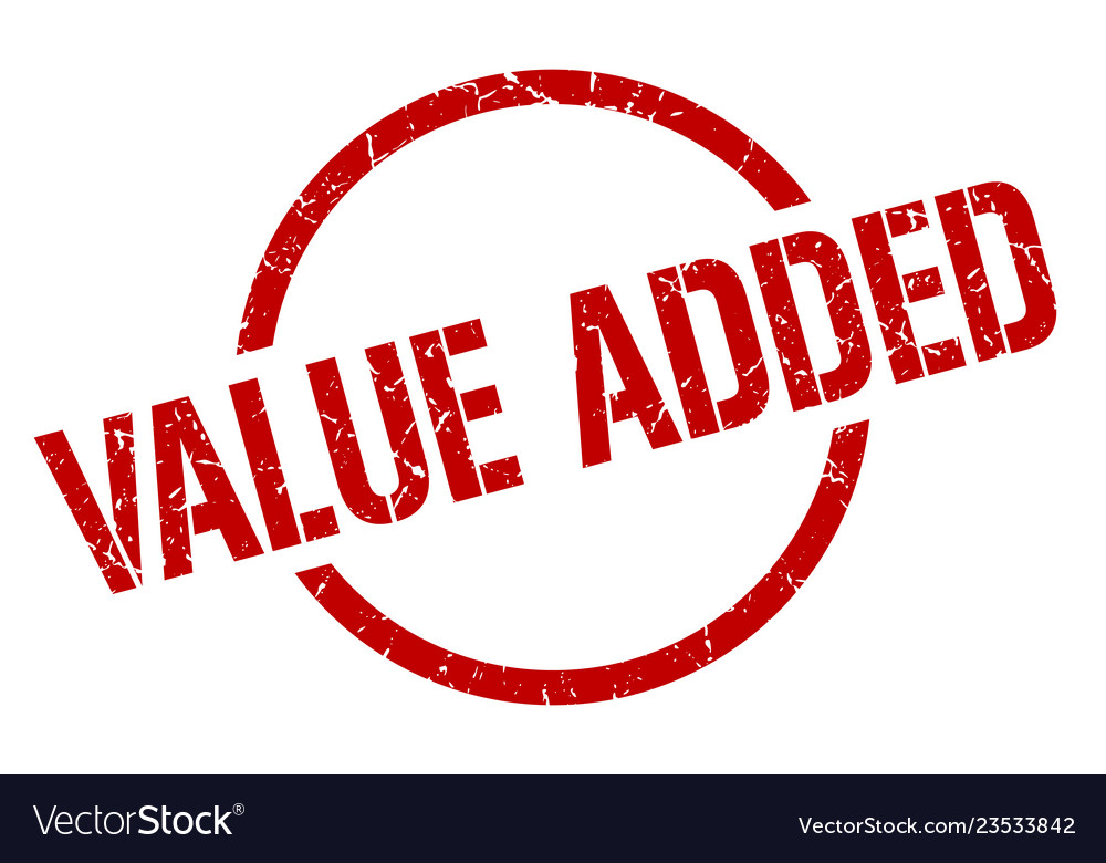 Value added stamp Royalty Free Vector Image - VectorStock