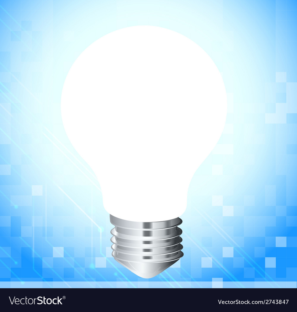 A light bulb Royalty Free Vector Image - VectorStock