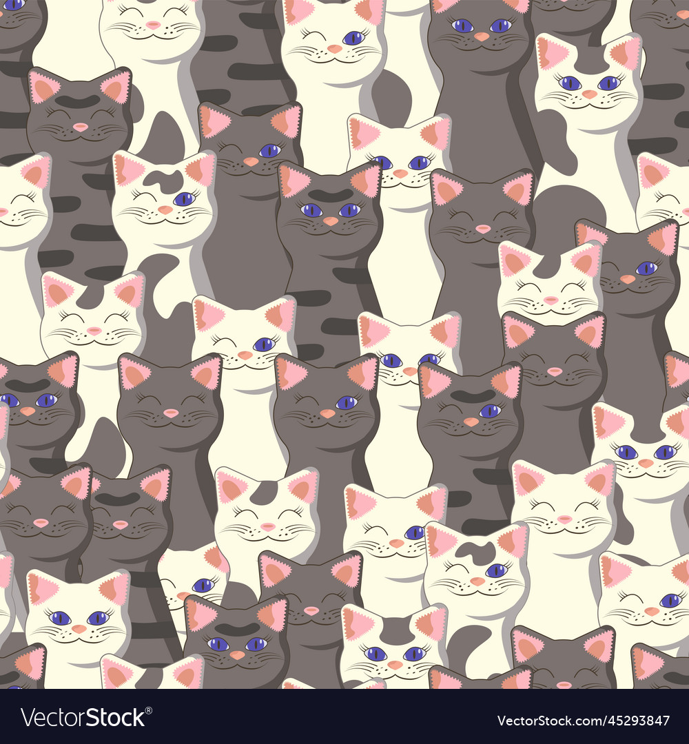 Animalistic seamless patterns with gray and white