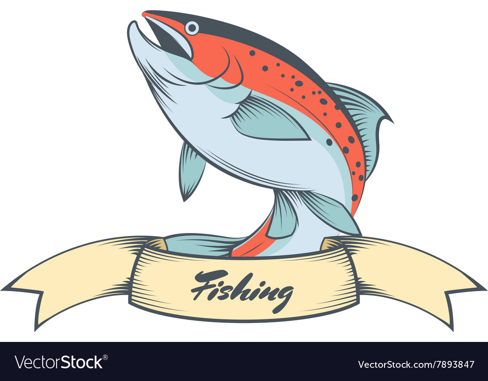 Trout fishing banner