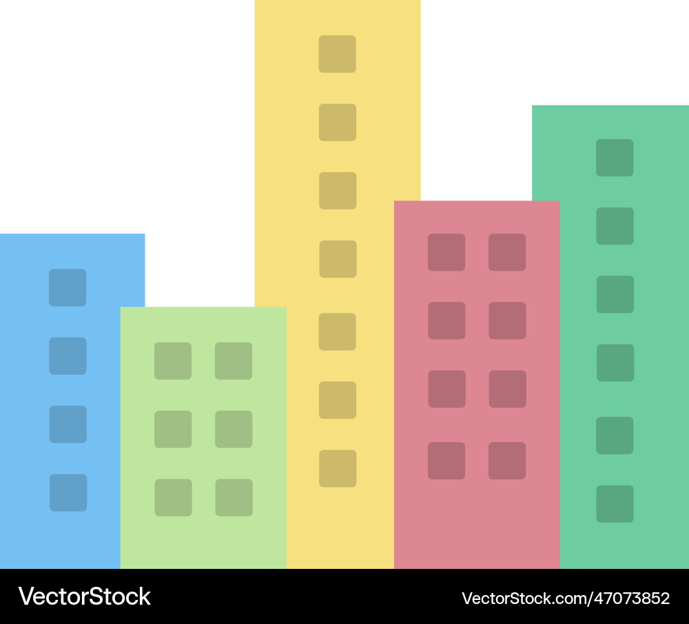 Cityscape at dusk icon image suitable Royalty Free Vector