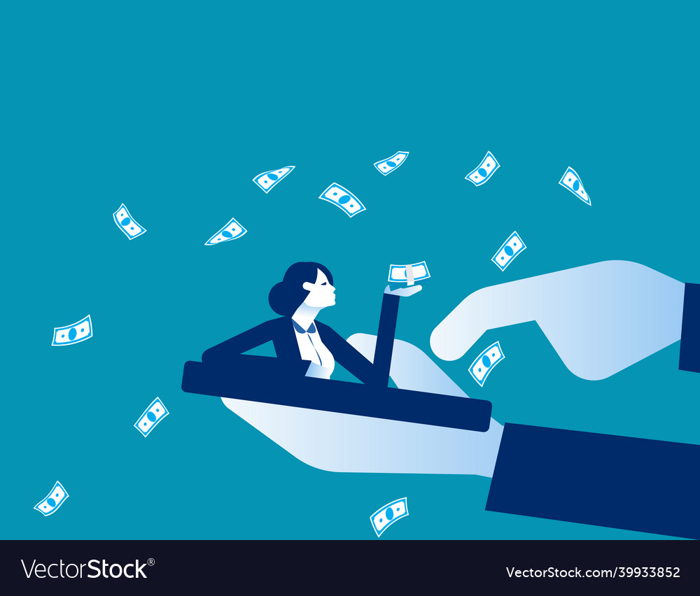 Hologram technology and innovation the hand vector image Hologram technology and innovation the hand