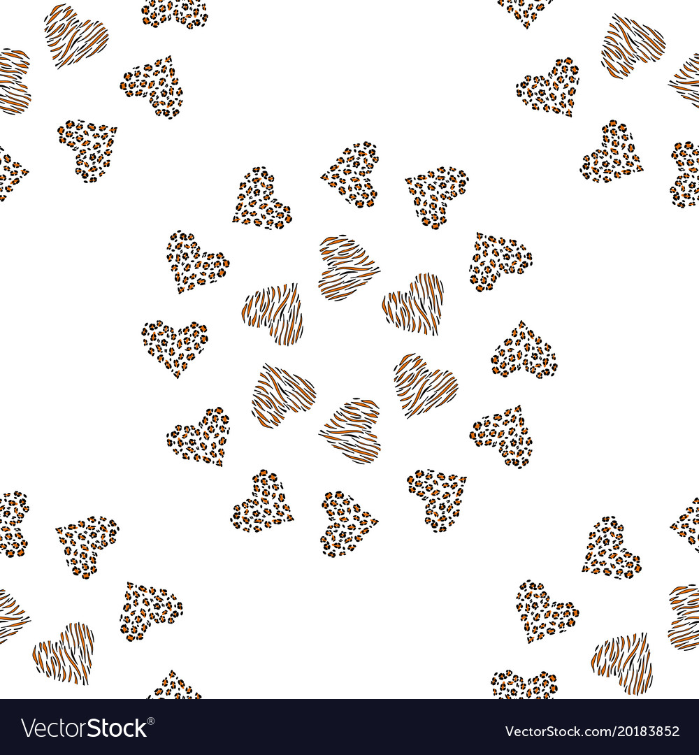 Seamless pattern background heart