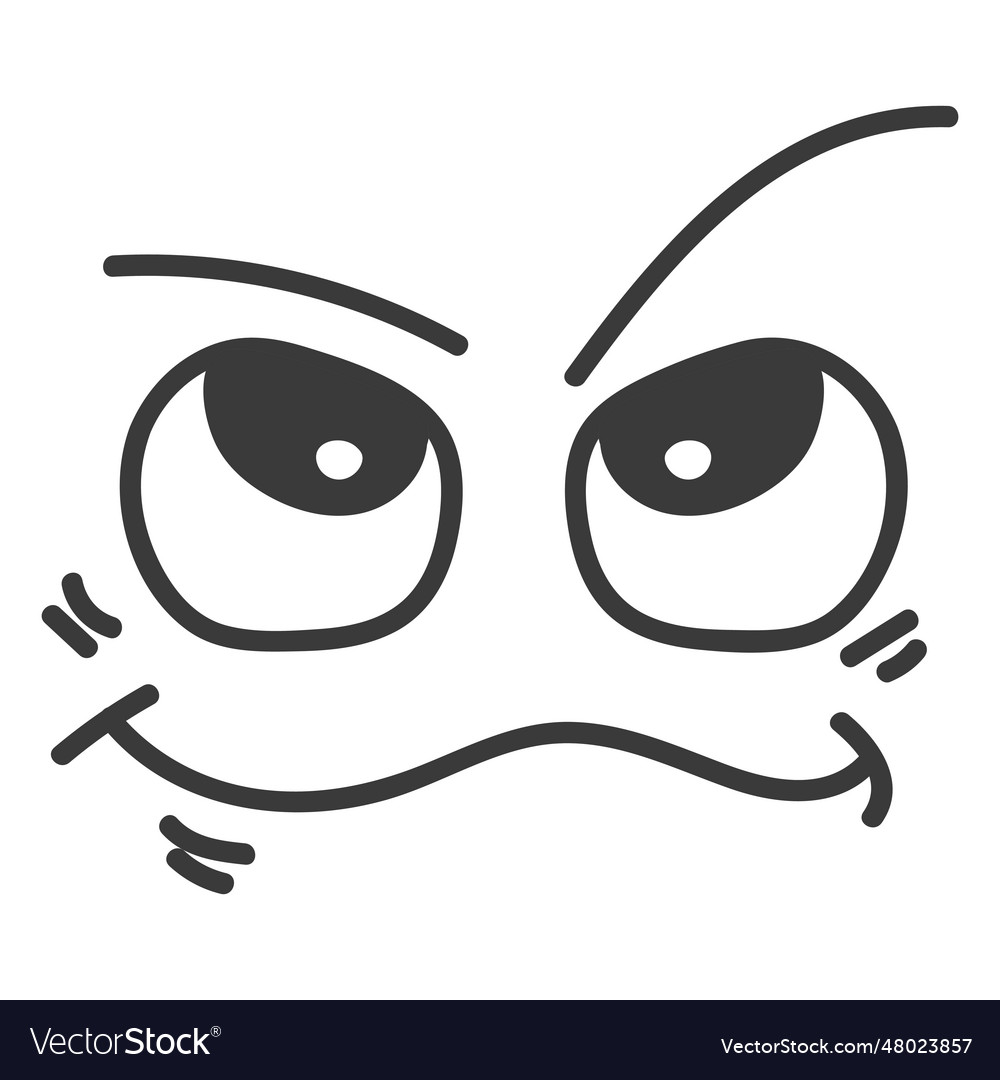 Clever emoticon face cartoon