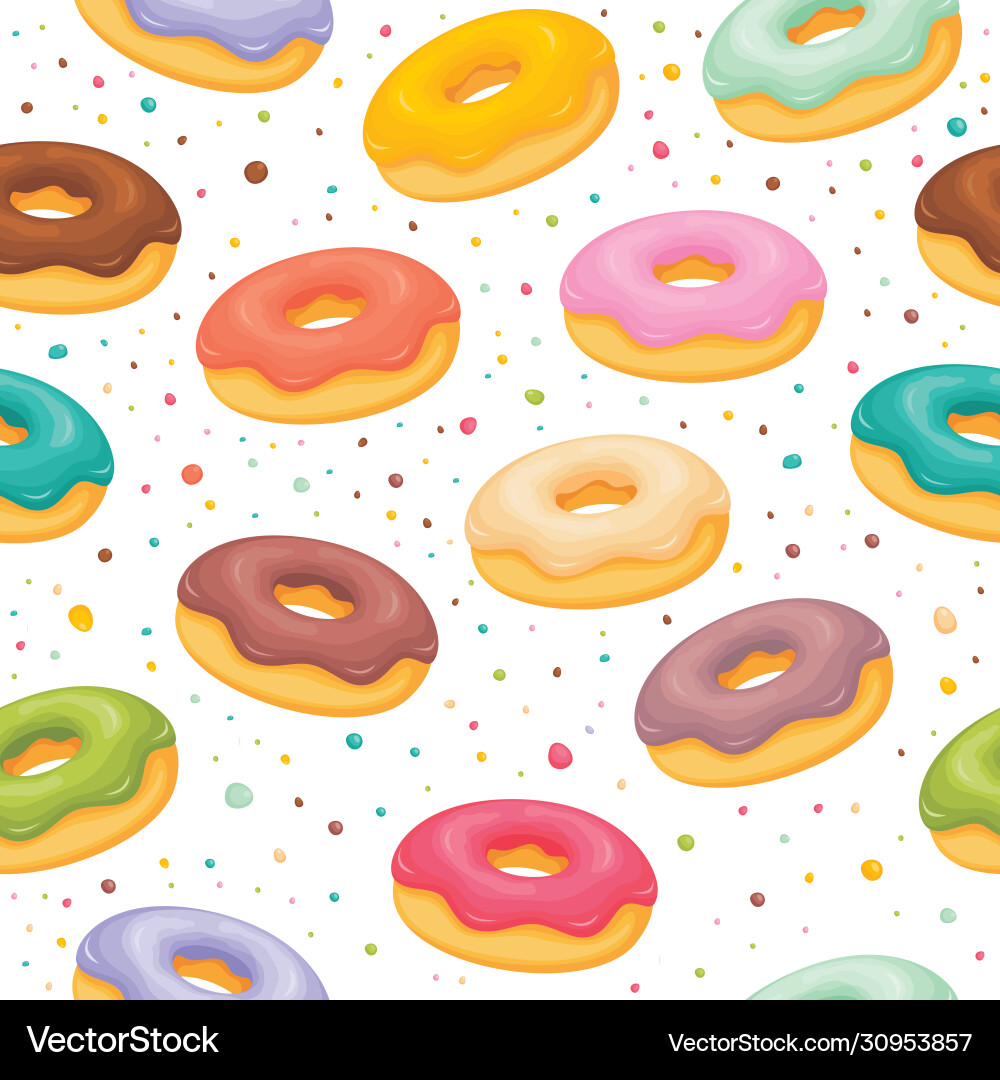 Donuts Royalty Free Vector Image - VectorStock
