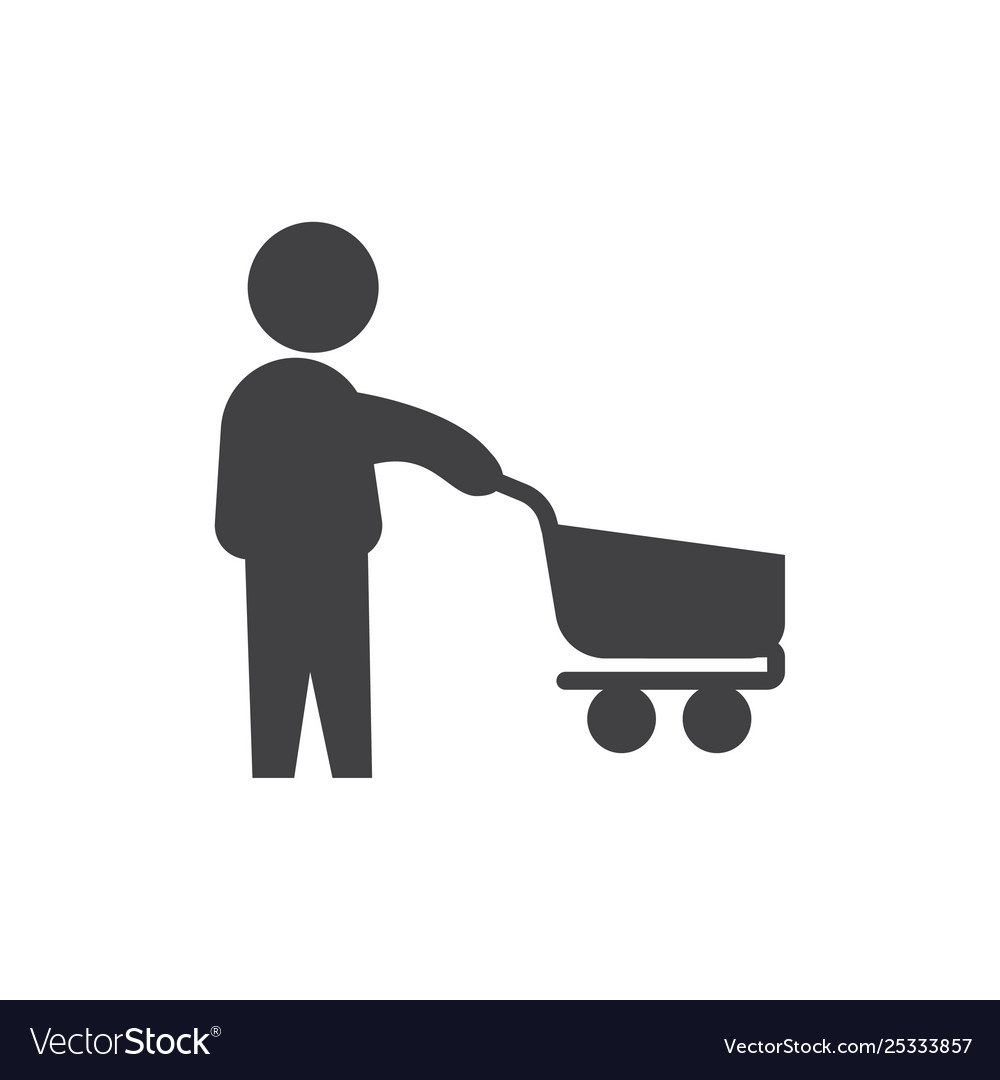 Happy shopping icon