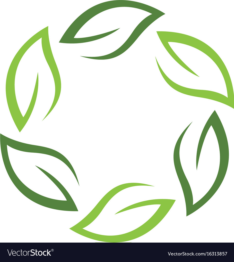 Logos of green leaf ecology nature element icon