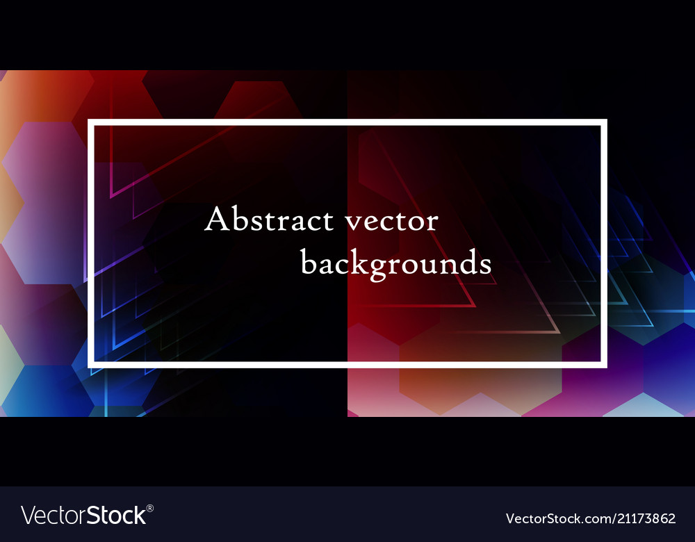 Abstract backgrounds set trendy multicolored