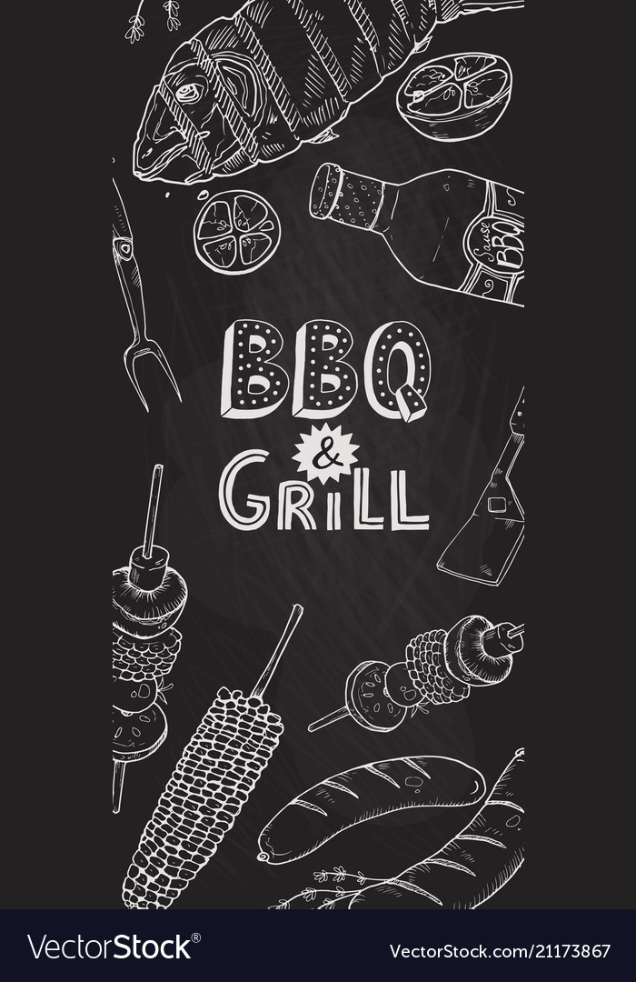 Bbq grill poster