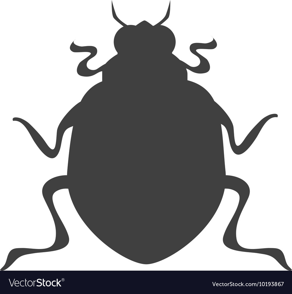 Bettle Scarab Insect Icon Graphic Royalty Free Vector Image