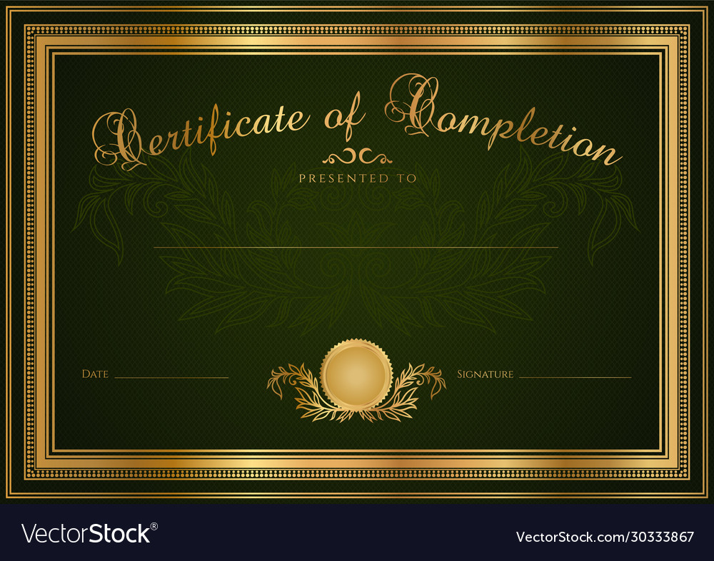 Certificate diploma design template