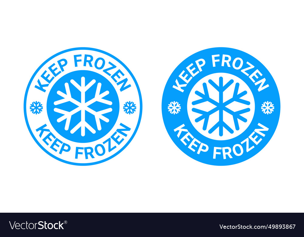 Keep frozen logo Royalty Free Vector Image - VectorStock