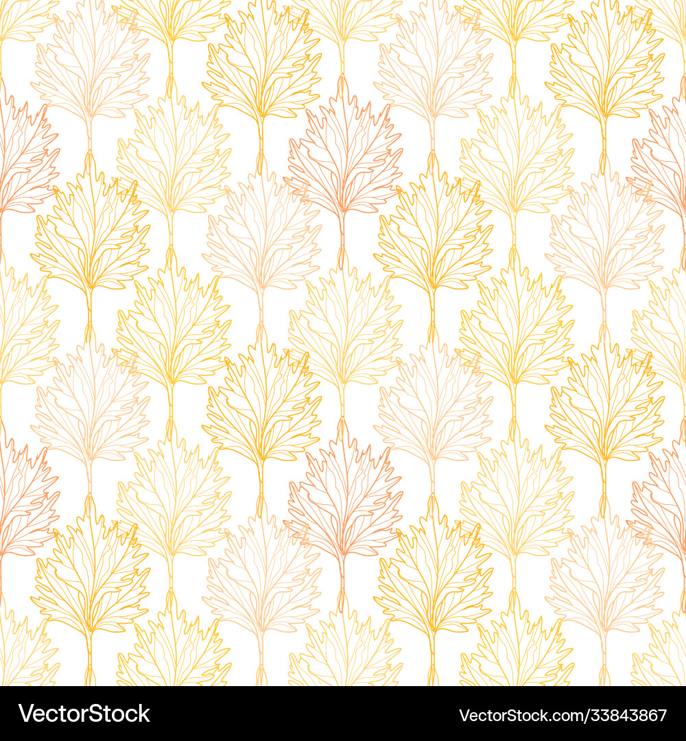 Leaf seamless pattern Royalty Free Vector Image