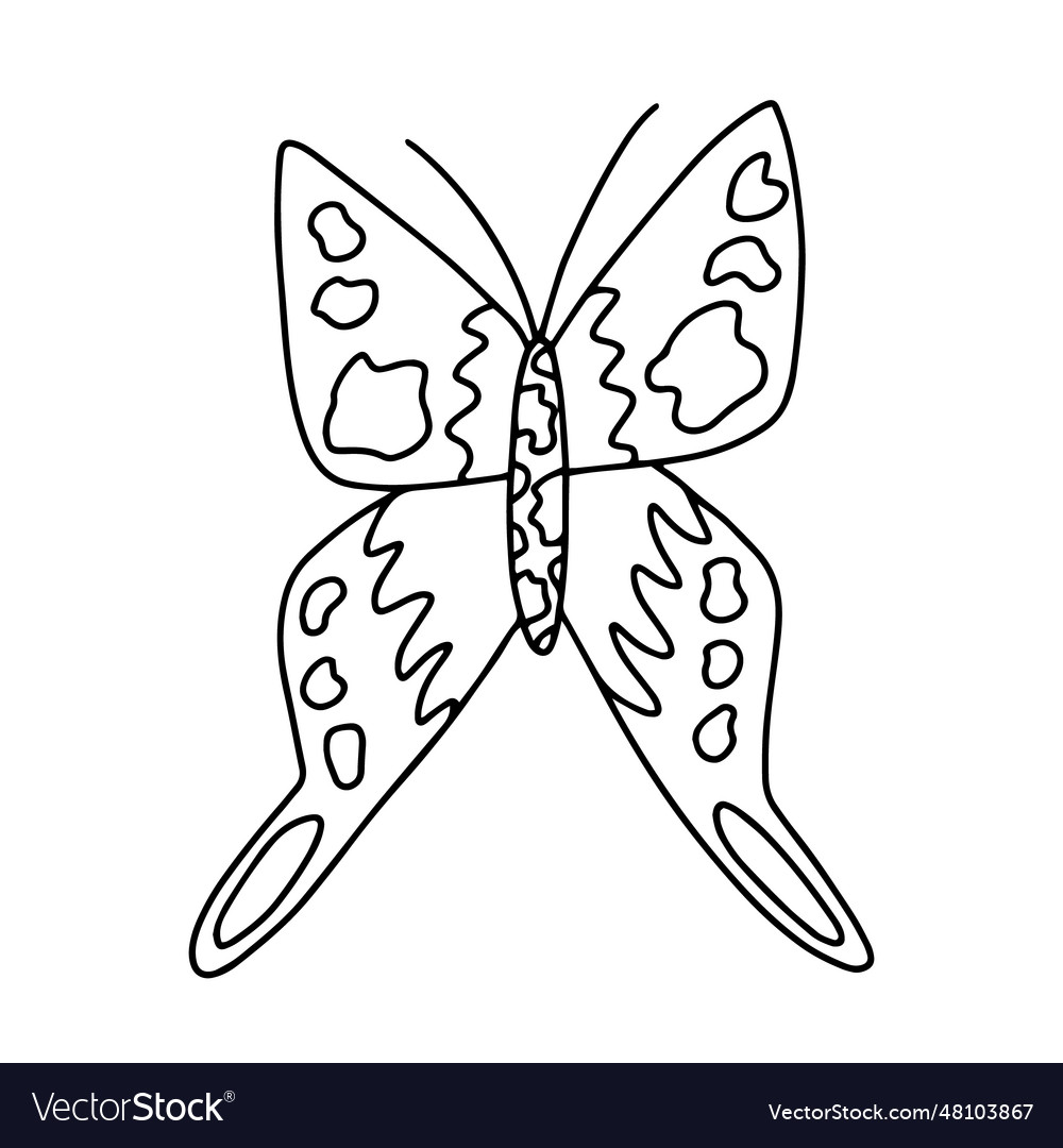 Peacock butterfly coloring page