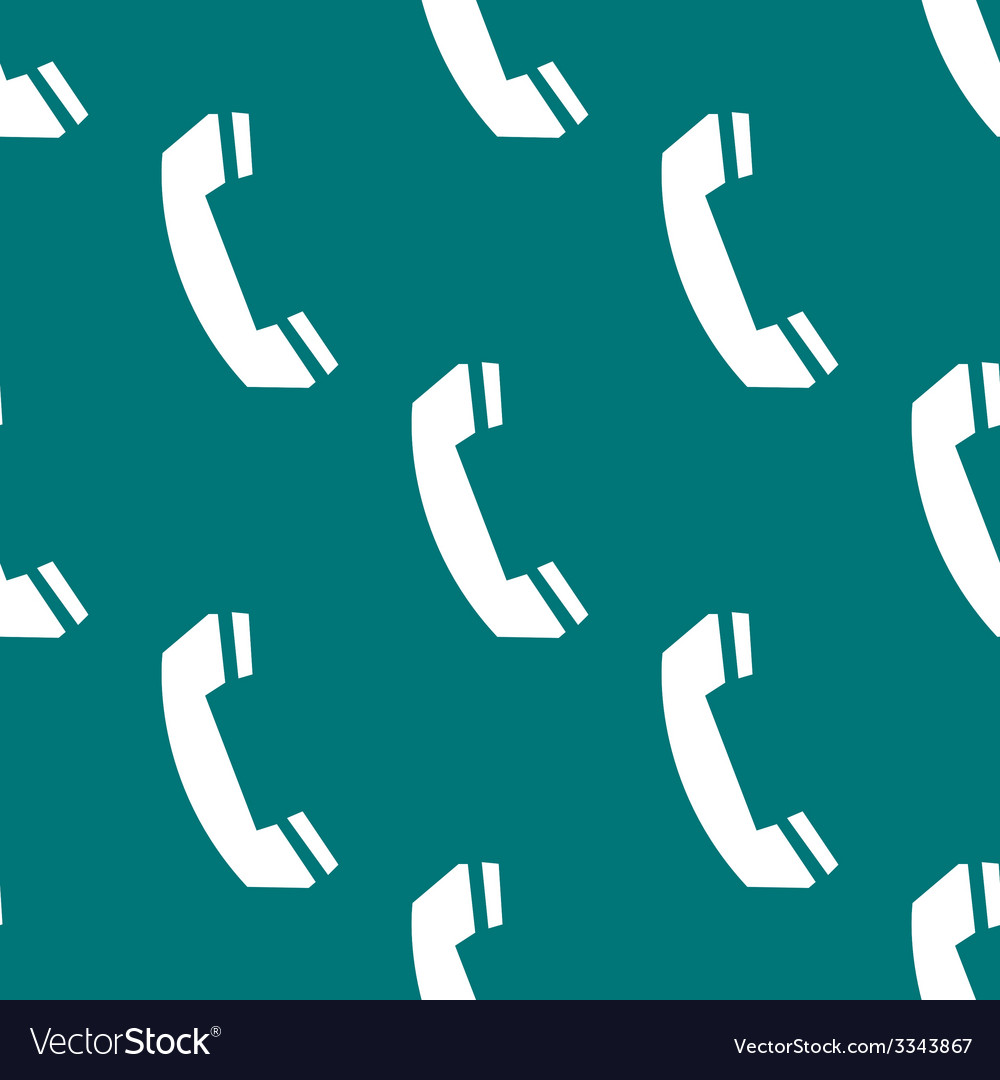 Phone web icon flat design seamless gray pattern