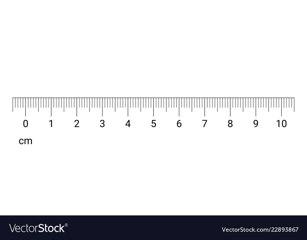 Download Ruler cm measurement numbers scale Royalty Free Vector Image