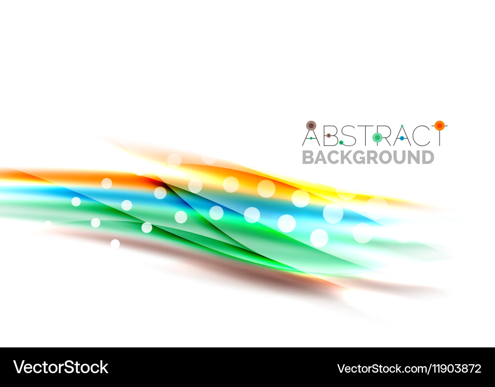 Blurred color waves lines abstract Royalty Free Vector Image