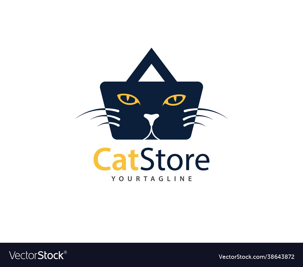 Catstore Marke für Katzen-Shop und Haustiere Logo kann