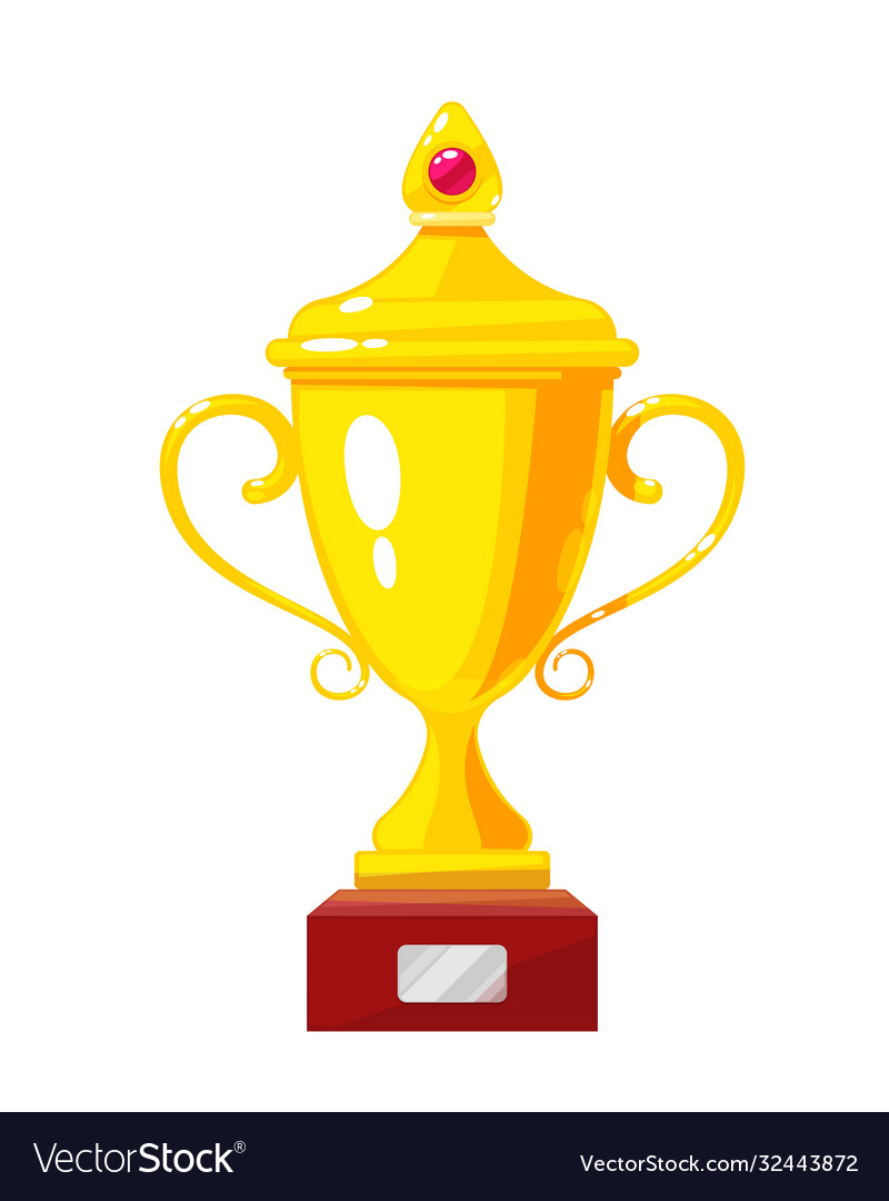 Gold cup award golden trophy winner symbol