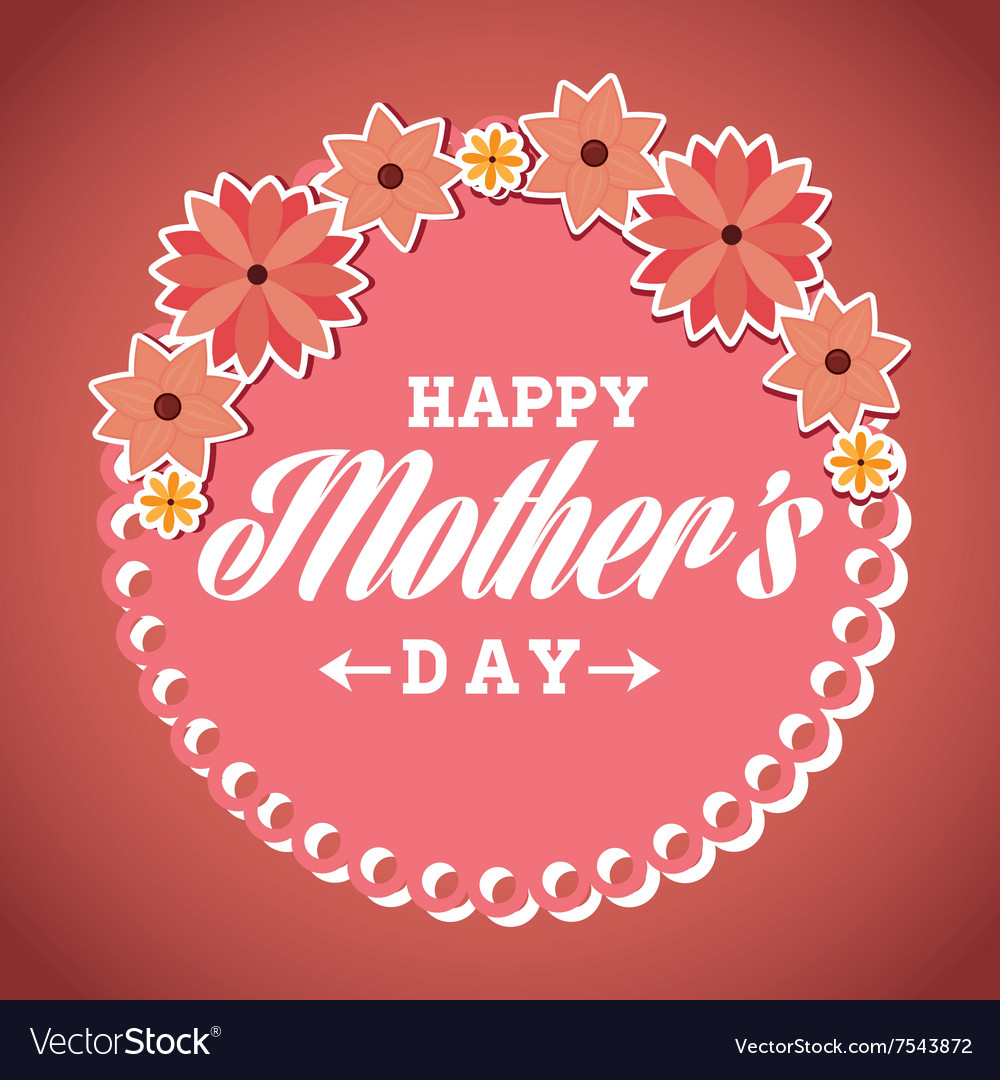 Happy mothers day design