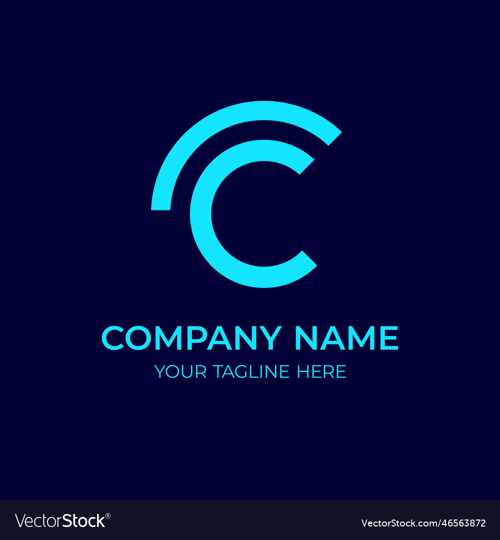 Initial letter c logo logo design Royalty Free Vector Image