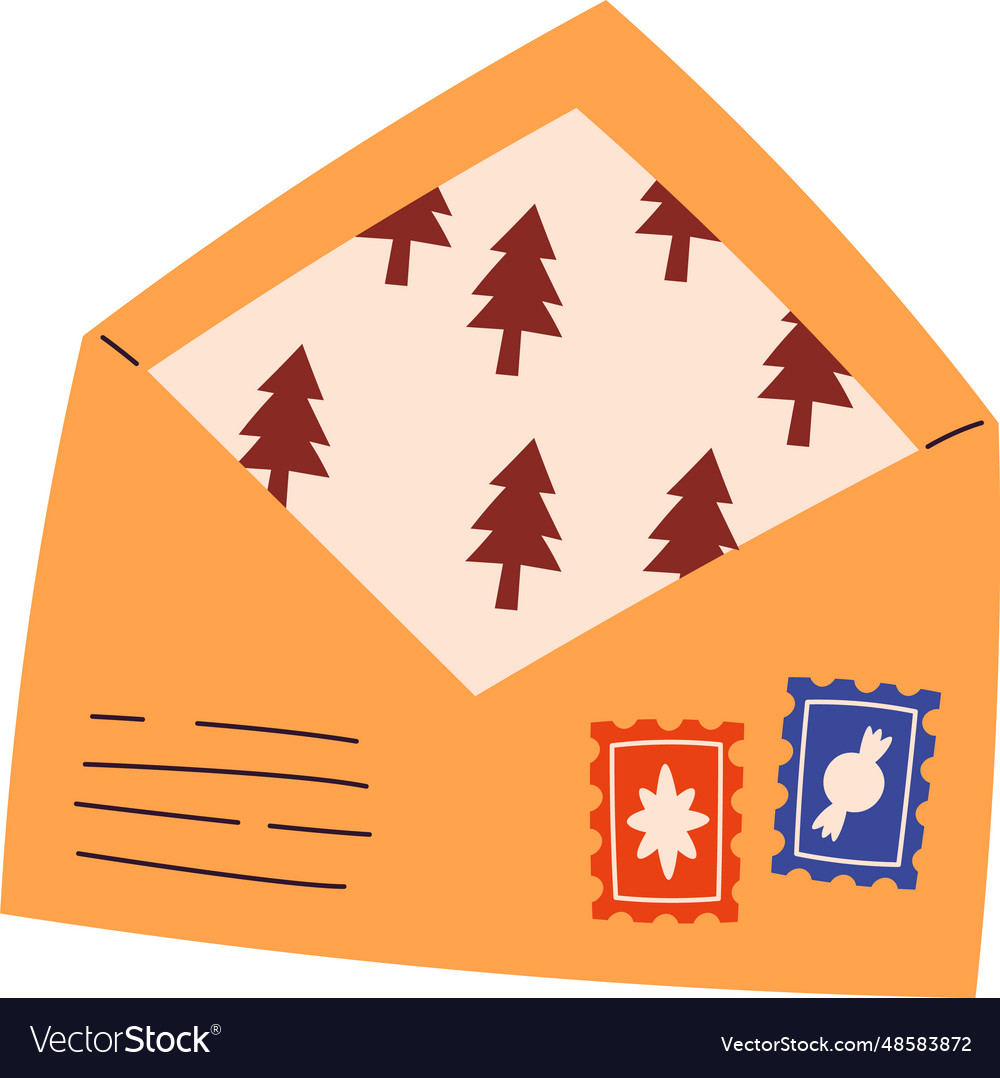 Letter to santa claus Royalty Free Vector Image