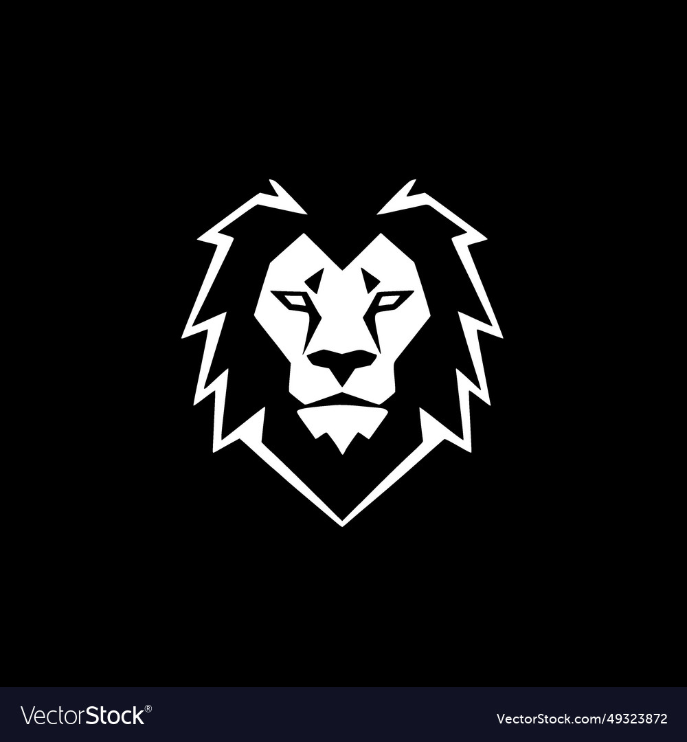 Lion - minimalist and flat logo