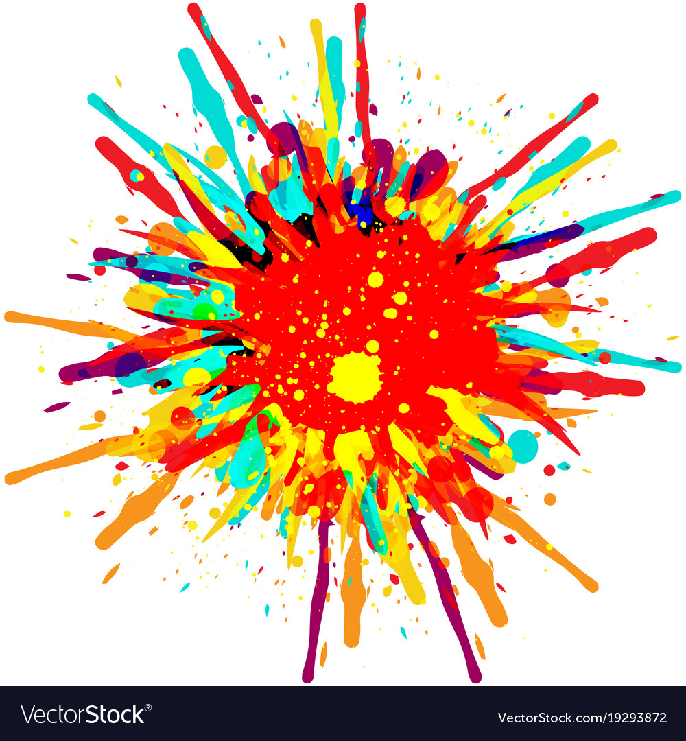 Splatter color background design