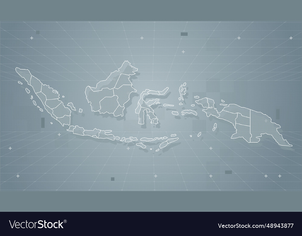 Grey abstract technology tech stylized modern map