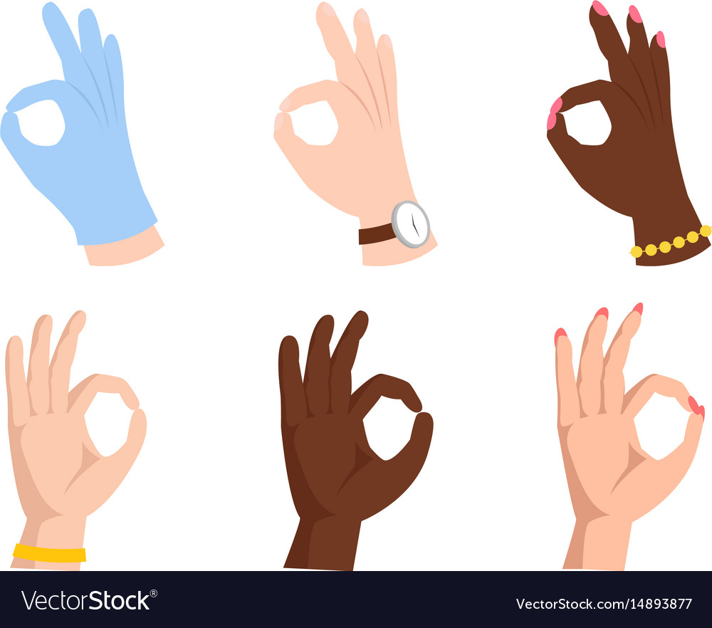 Ok hands success gesture okey yes agreement signal