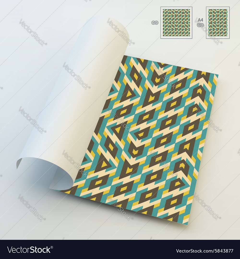 Seamless background a4 business blank Royalty Free Vector