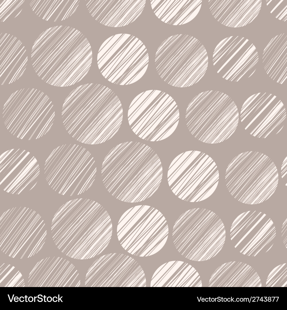Seamless pattern with hand drawn polka dot Vector Image