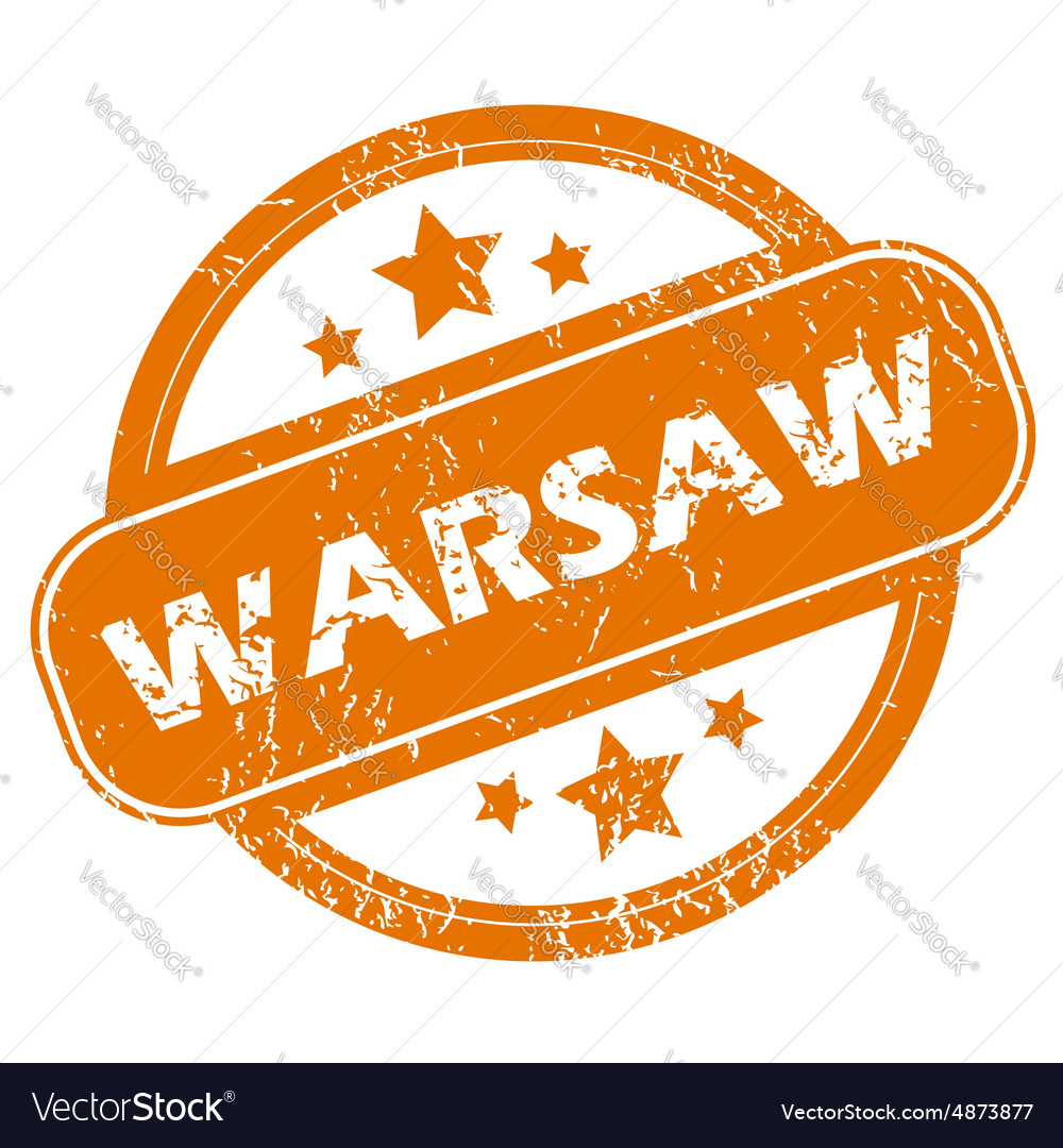 Warsaw rubber stamp Royalty Free Vector Image - VectorStock